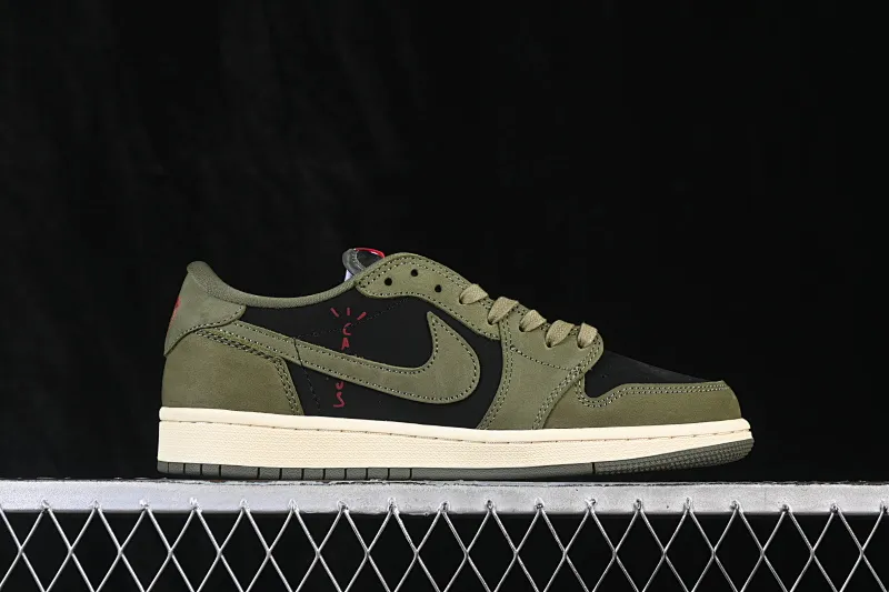 All categories Air Jordan Jordan series basketball shoes Air Jordan 1 Low ZG version Travis Scott x Air Jordan 1 Low OG AJ1 Joe 1 undercut low top full head layer DM7866-002